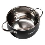 Набір посуду для приготування з нержавіючої сталі 12 предметів, чорний HP33548 - Зображення 6