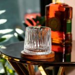 Склянка для віскі Dof 300 мл Jiga Rotating Rocks glass з бамбуковою підставкою HP1601 - Зображення 2