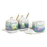 Набір для спецій порцелянаовий на підставці з ложками 3 шт по 300 мл HP6178 - Зображення 4