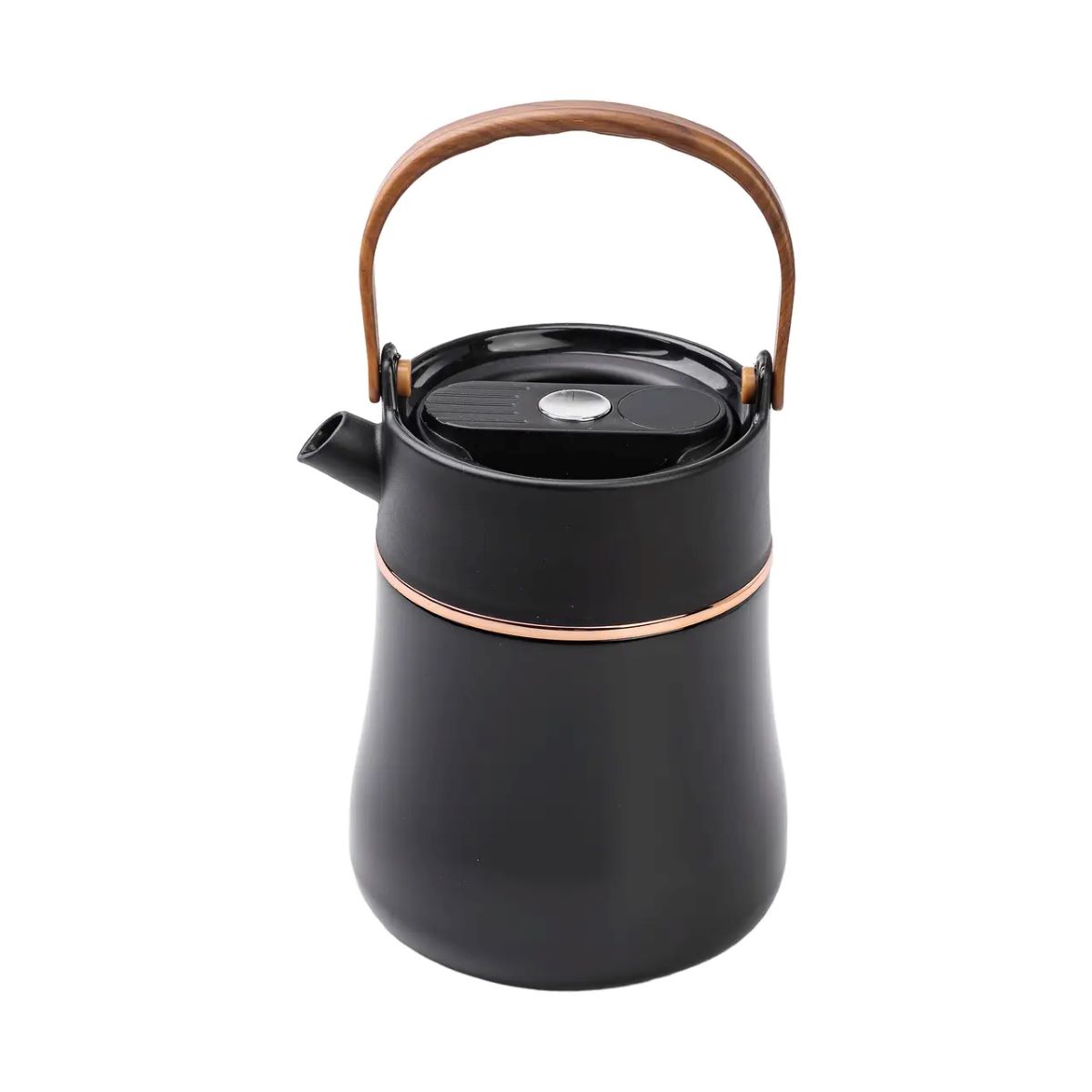 6372871885-1 Чайник термос із датчиком температури та вакуумною ізоляцією 700 мл чорний HP-14-22B - Зображення 1