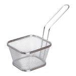 Кошик сервірувальний для подачі фрі та снеків 13х11х7см фритюрниця нержавіюча сталь HP-19-3-L