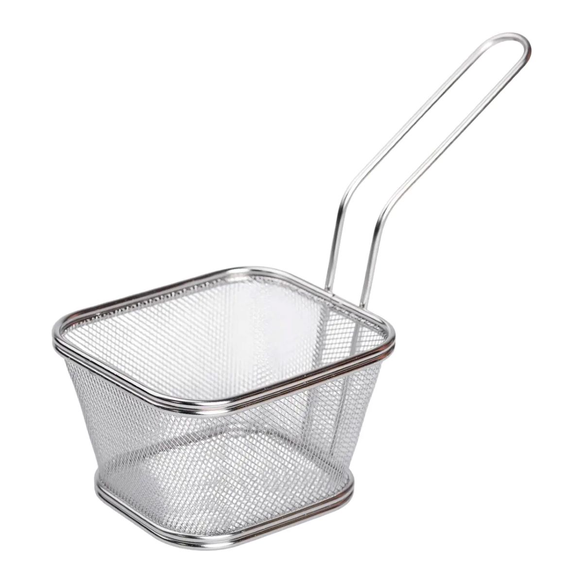 6520980577_w640_h640_6520980577-1 Кошик сервірувальний для подачі фрі та снеків 13х11х7см фритюрниця нержавіюча сталь HP-19-3-L - Зображення 1