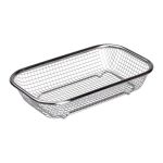 Сито-кошик для миття овочів та фруктів 24х15х5 см друшляк з нержавіючої сталі HP-19-23-S