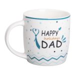 Кружка порцелянова з написами 450 (мл) Happy holidays dad RX-N240278HD