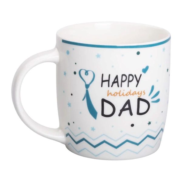 Кружка порцелянова з написами 450 (мл) Happy holidays dad RX-N240278HD
