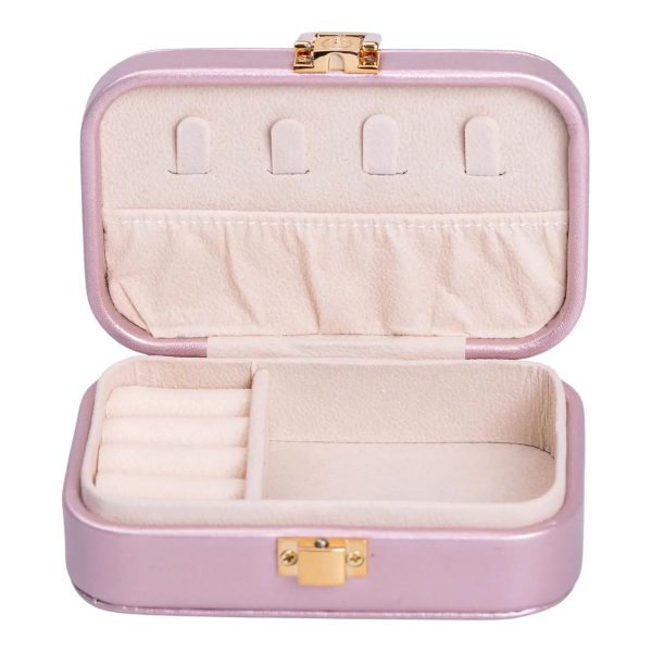 Скринька для прикрас з еко шкіри 12×7.5×4 см з застібкою – органайзер для ювелірних виробів HP-5-34P