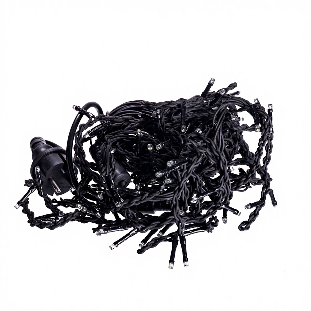 6D09CB-1 Новорічна гірлянда вулична Бахрома 6 м 105 LED чорний провід Синій 6МBBL - Зображення 1