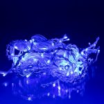 Новорічна гірлянда вулична Бахрома 6 м 105 LED білий провід Синій 6МWBL - Зображення 4