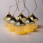 Гірлянда штора з фігурками Ліхтар 3 метри 6 ламп тепле жовте світло 6L3MLIG - Зображення 8