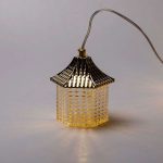 Гірлянда штора з фігурками Ліхтар 3 метри 6 ламп тепле жовте світло 6L3MLIG - Зображення 9