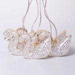 Гірлянда штора з фігурками Сваровскі 3 метри 6 ламп тепле жовте світло 6L3MSWA - Зображення 9