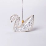 Гірлянда штора з фігурками Сваровскі 3 метри 6 ламп тепле жовте світло 6L3MSWA - Зображення 10