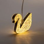 Гірлянда штора з фігурками Сваровскі 3 метри 6 ламп тепле жовте світло 6L3MSWA - Зображення 11