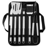 Набір аксесуарів для барбекю, мангала, гриля 6 предметів 40х10х5 см мангальне приладдя HP-20-73