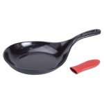 Чавунна сковорода з силіконовою ручкою Ø21 см для електричної та газової плити 0,5 л HP-1-12 - Зображення 6