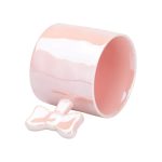 Чашка з ручкою у вигляді бантика порцелянова 350 мл Рожева HP7185P - Зображення 2