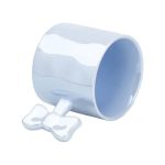 Чашка з ручкою у вигляді бантика порцелянова 350 мл Блакитна HP7185BL - Зображення 2