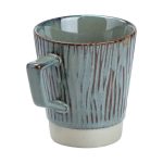 Чашка порцелянова для чаю та кави 300 мл у стилі ретро Зелена HP7208GR - Зображення 3