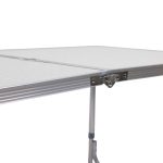 Стіл і 4 стільці для пікніка набір туристичних алюмінієвих складних алюмінієвих меблів для кемпінгу 8812-4 - Зображення 6