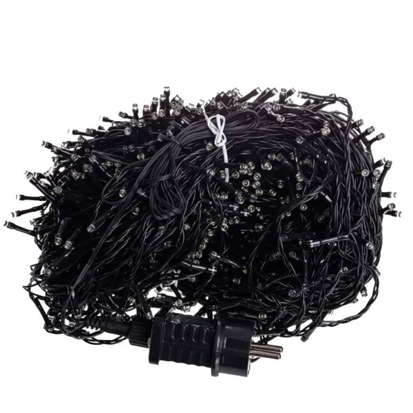 Гірлянда Різдвяна фея вулична 100 (м) 1000 LED чорний провід Мультиколір CF1000L100MBML
