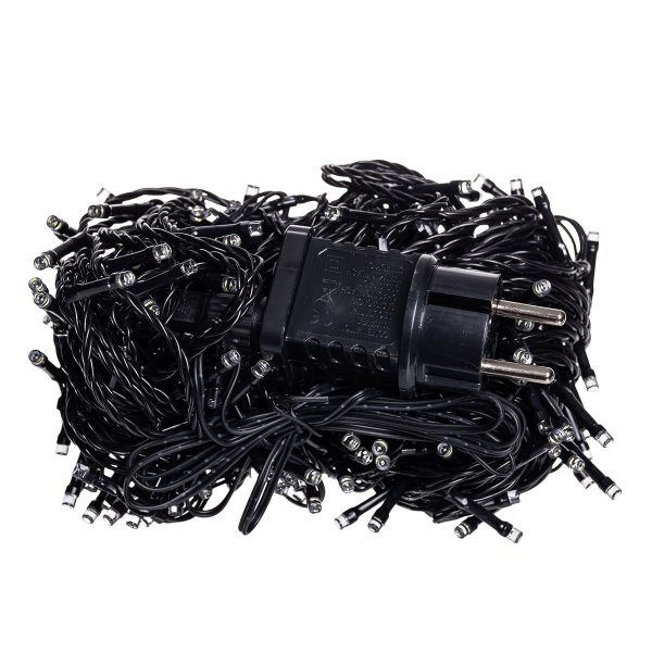 Гірлянда Нитка вулична 30 (м) 300 LED чорний провід Жовтий CF300L30MBY