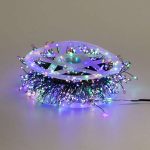 Гірлянда роса мішура 30 метрів хвойна лапа 640 led світлодіодів зелений дріт мультиколор D1750ML - Зображення 7