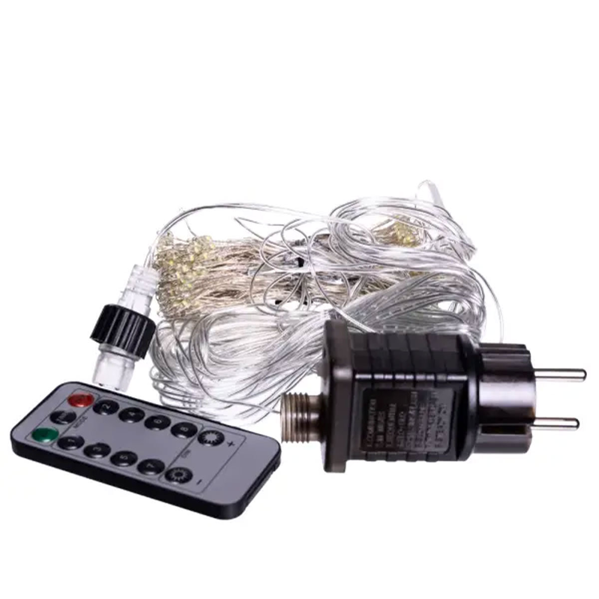 D400LED2M-1-1 Новорічна гірлянда Хвойна лапа 3х2 м 400 LED Біле світло D400LED2MW - Зображення 1