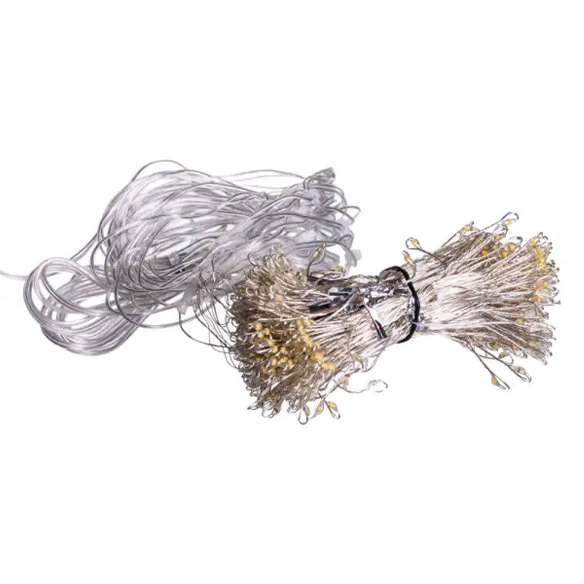 D600LED3MW-1-1 Новорічна гірлянда кімнатна штора роса Хвойна лапа 3х3 м 600 LED Біле світло D600LED3MW - Зображення 1