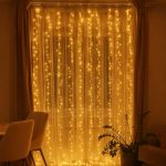 Новорічна гірлянда кімнатна штора роса Хвойна лапа 3х3 м 600 LED Жовте світло D600LED3MY - Зображення 2