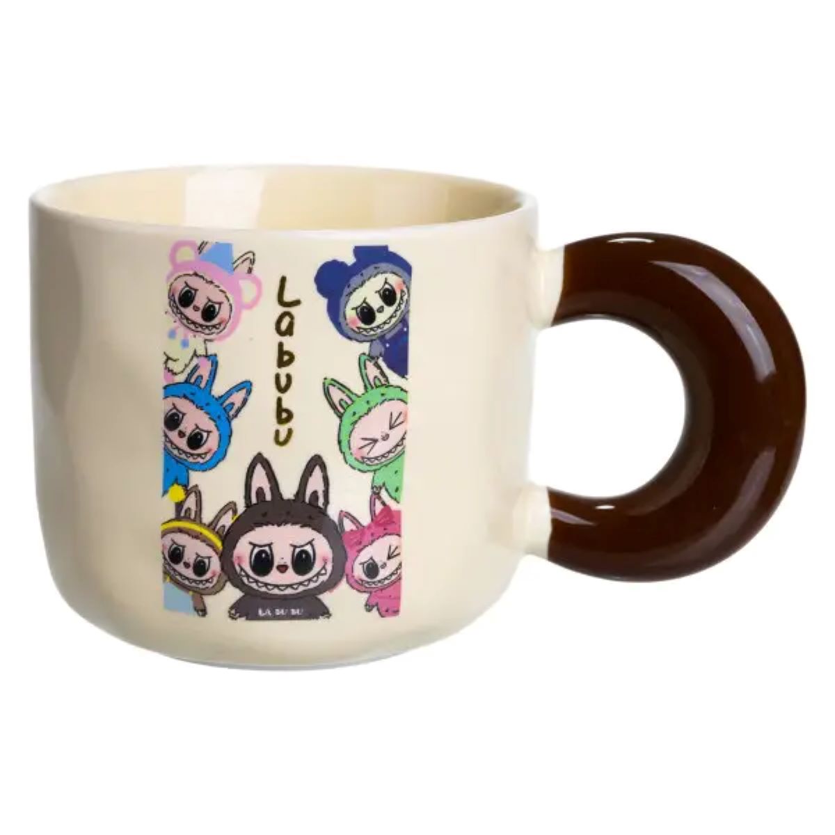 FM-21D Чашка порцелянова Labubu Brighten Your Day 400 (мл) подарункова кружка прикольна чашка для дітей на подарунок FM-21D - Зображення 1