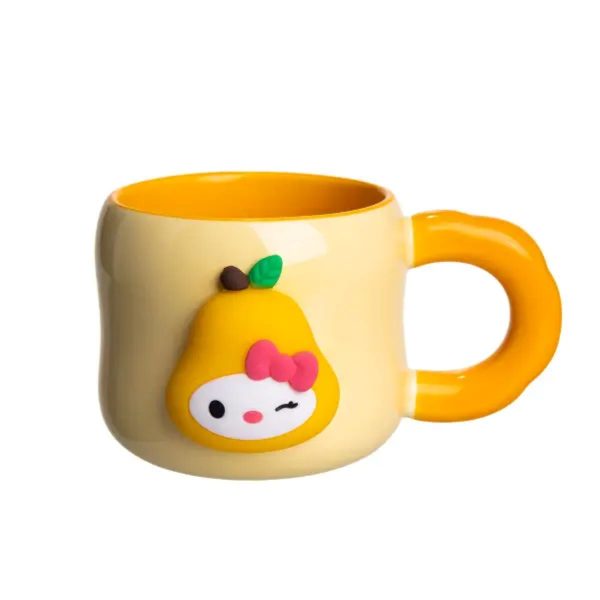 Порцеляновий кубок з магнітом Sanrio 400 мл — оригінальна подарункова чашка для дітей Бежевий FM-37A