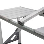 Складаний алюмінієвий стіл трансформер + 4 стільці для пікніка у валізі набір туристичних складних меблів G03-2 - Зображення 5