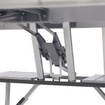 Складаний алюмінієвий стіл трансформер + 4 стільці для пікніка у валізі набір туристичних складних меблів G03-2 - Зображення 6