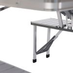 Складаний алюмінієвий стіл трансформер + 4 стільці для пікніка у валізі набір туристичних складних меблів G03-2 - Зображення 7