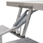 Складаний алюмінієвий стіл трансформер + 4 стільці для пікніка у валізі набір туристичних складних меблів G03-2 - Зображення 8