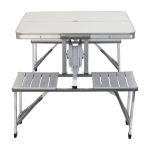 Складаний алюмінієвий стіл трансформер + 4 стільці для пікніка у валізі набір туристичних складних меблів G03-2 - Зображення 13
