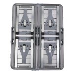 Складаний алюмінієвий стіл трансформер + 4 стільці для пікніка у валізі набір туристичних складних меблів G03-2