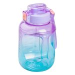 Пляшка для води спортивна 1,6 л пластикова з трубочкою з ремінцем 22 см Фіолетова HP-14-35V - Зображення 2