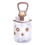 Пляшка для води дитяча 650 мл на ремінці пляшечка з трубочкою для дитини для спорту і школи Water bottle HP-14-43BR - Зображення 2