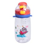 Пляшка для води дитяча 550 мл з ремінцем і трубочкою для спорту та школи HP-14-45R - Зображення 2