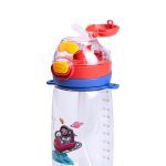 Пляшка для води дитяча 550 мл з ремінцем і трубочкою для спорту та школи HP-14-45R - Зображення 4