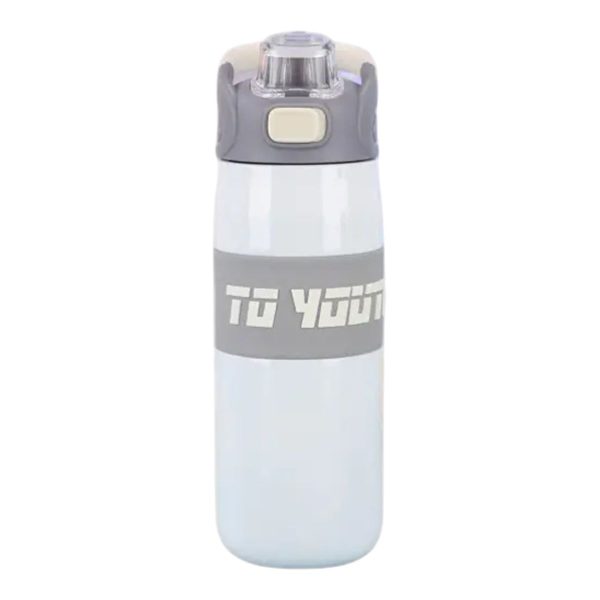 Термос спортивний з мундштуком 680 мл білий HP-14-54W