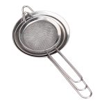 Набір ситечок 3 штуки для чаю, круп і борошна 8,10 і 12 см з нержавіючої сталі Сріблястий HP-19-12 - Зображення 2