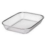 Сито-кошик для миття овочів та фруктів 37.5х27.5х6.8 см друшляк з нержавіючої сталі HP-19-23-L - Зображення 4