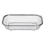 Сито-кошик для миття овочів та фруктів 24х15х5 см друшляк з нержавіючої сталі HP-19-23-S - Зображення 2