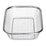Сито-кошик для миття овочів та фруктів 29.5х21х6 см друшляк з нержавіючої сталі HP-19-23-M - Зображення 4