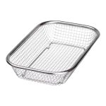 Сито-кошик для миття овочів та фруктів 29.5х21х6 см друшляк з нержавіючої сталі HP-19-23-M - Зображення 3