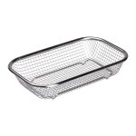 Сито-кошик для миття овочів та фруктів 29.5х21х6 см друшляк з нержавіючої сталі HP-19-23-M - Зображення 2