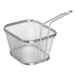 Кошик сервірувальний для подачі фрі та снеків 13х11х7см фритюрниця нержавіюча сталь HP-19-3-L - Зображення 3