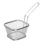 Кошик сервірувальний для подачі фрі та снеків 13х11х7см фритюрниця нержавіюча сталь HP-19-3-L - Зображення 2